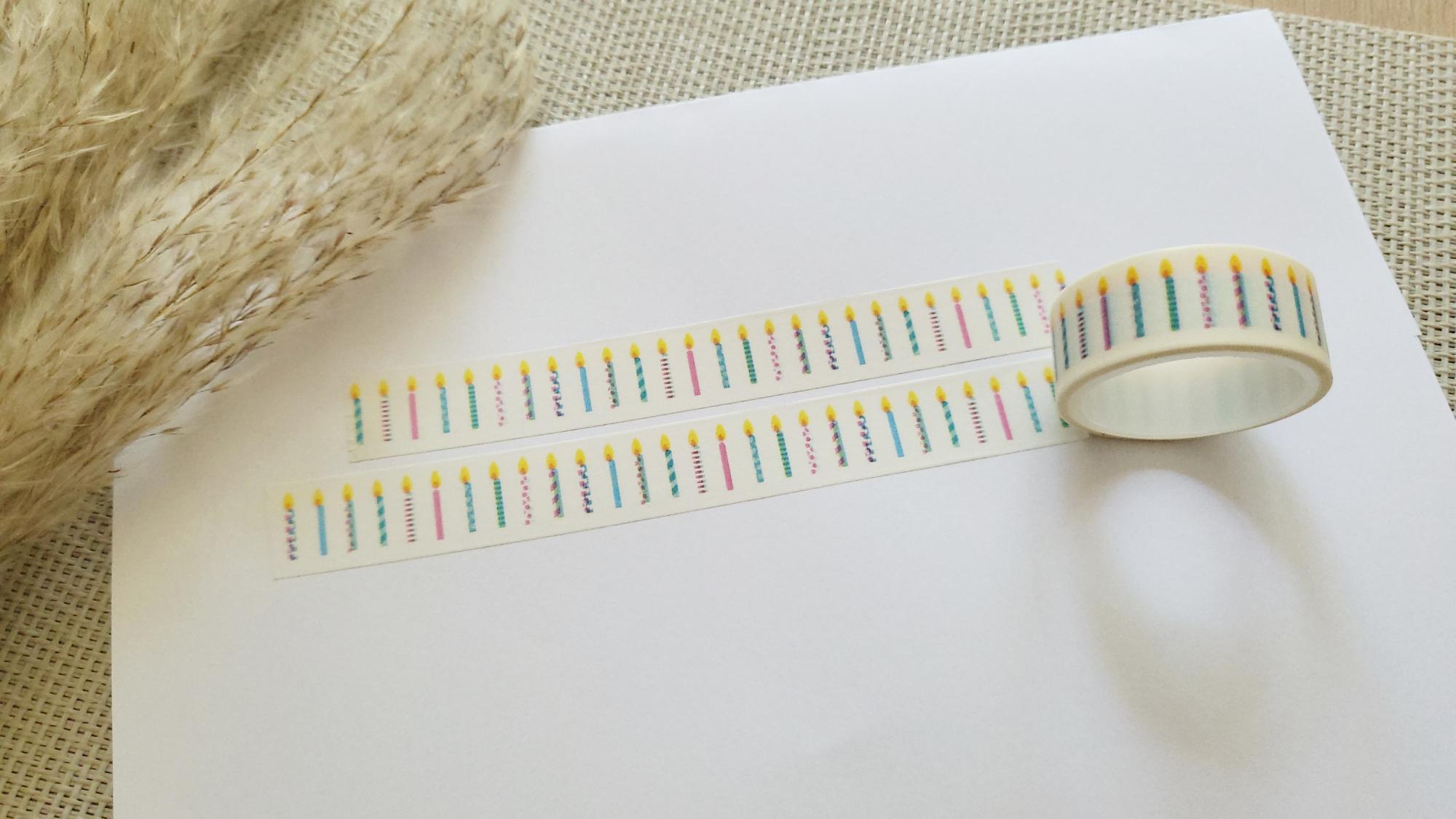 Washi Tape Kerzen